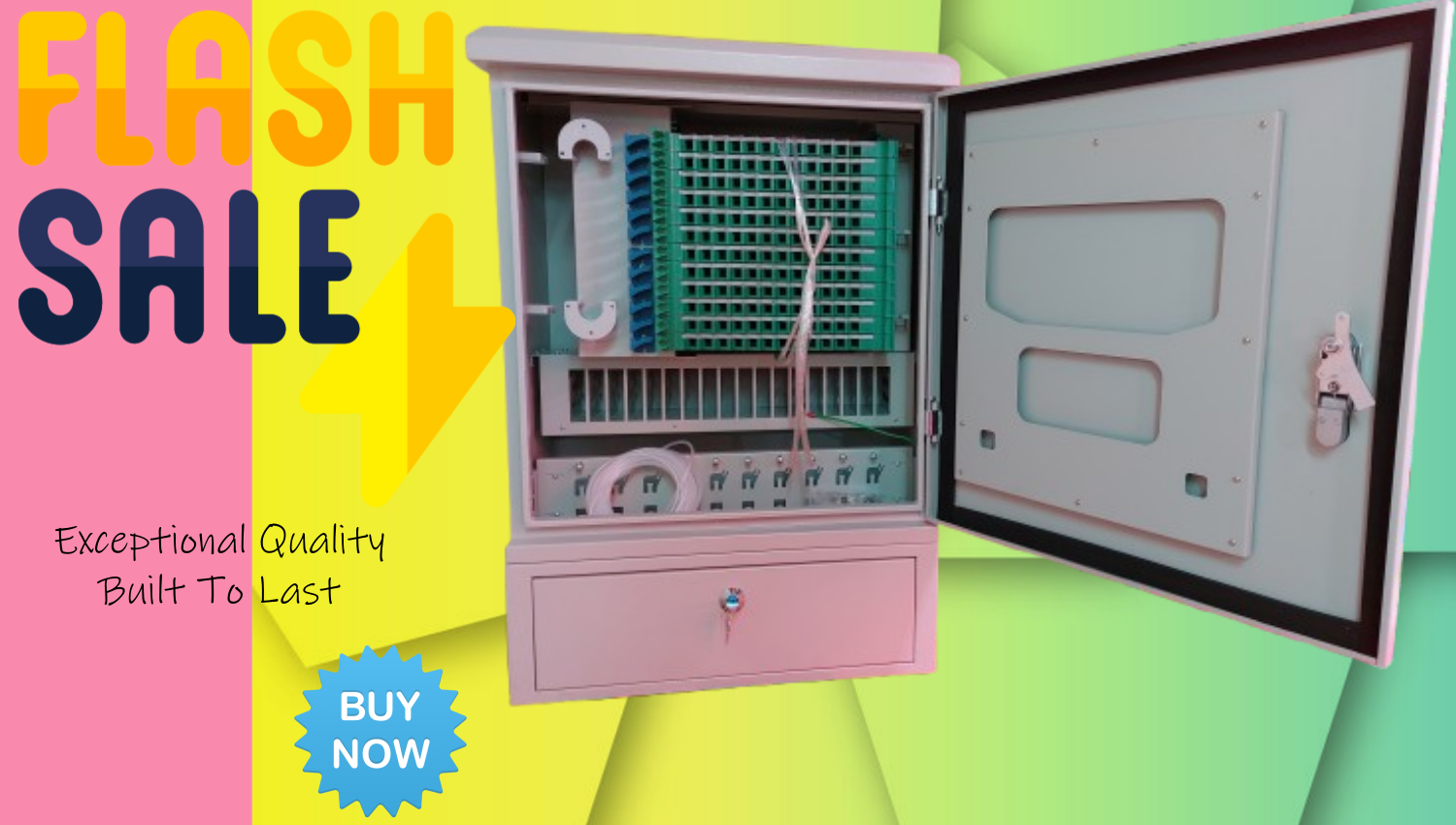 144 Core Outdoor Fiber optic Cabinet