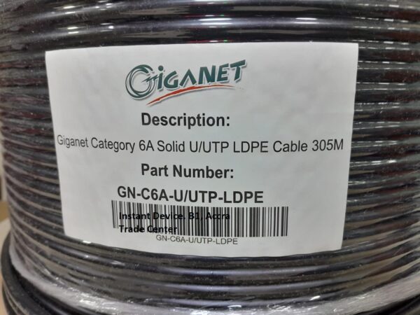 Giganet Category 6A Solid U/UTP PVC Cable - 305m drum