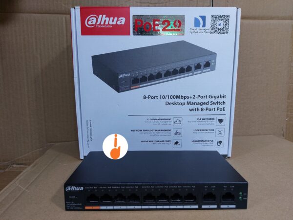 Dahua CS4010-8ET-60 Ethernet Switch with PoE for Small Business Networks