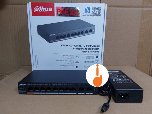 Dahua CS4010-8ET-60 PoE Switch Power Adapter 53 Volts 1.226 Amps