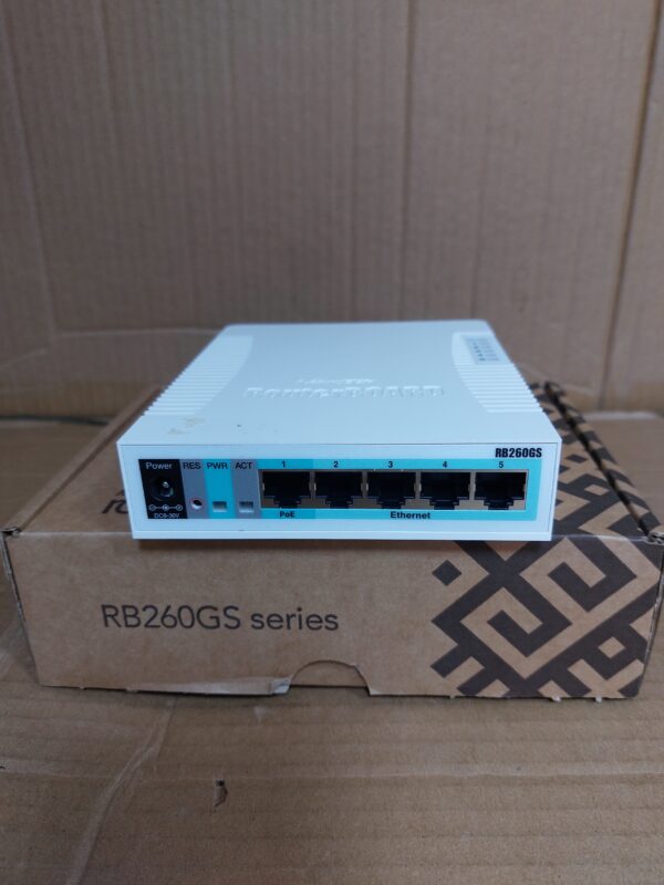 MikroTik RB260GS Smart Switch - Ultimate Gigabit Networking Solution - Image 2